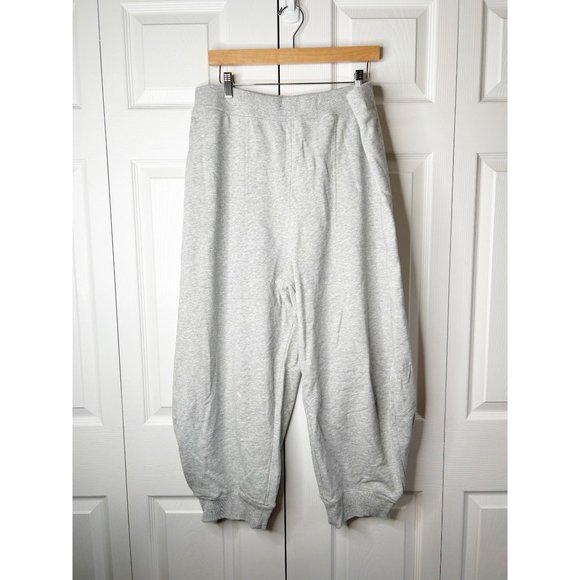 Tibi Pants - Tibi Sculpted Light Grey 100% Cotton Sweatpants Women's Size X-Large XL